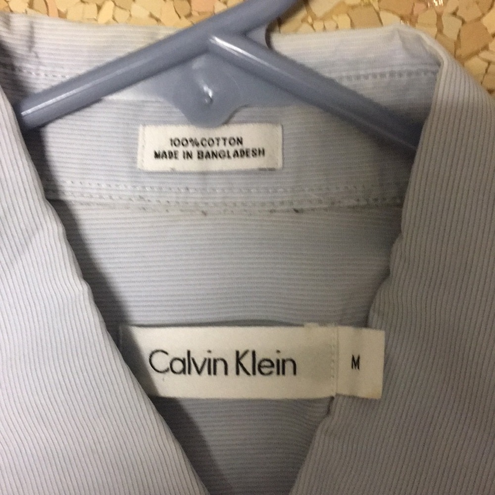 Blue Calvin Klein button down - Picture 4 of 4